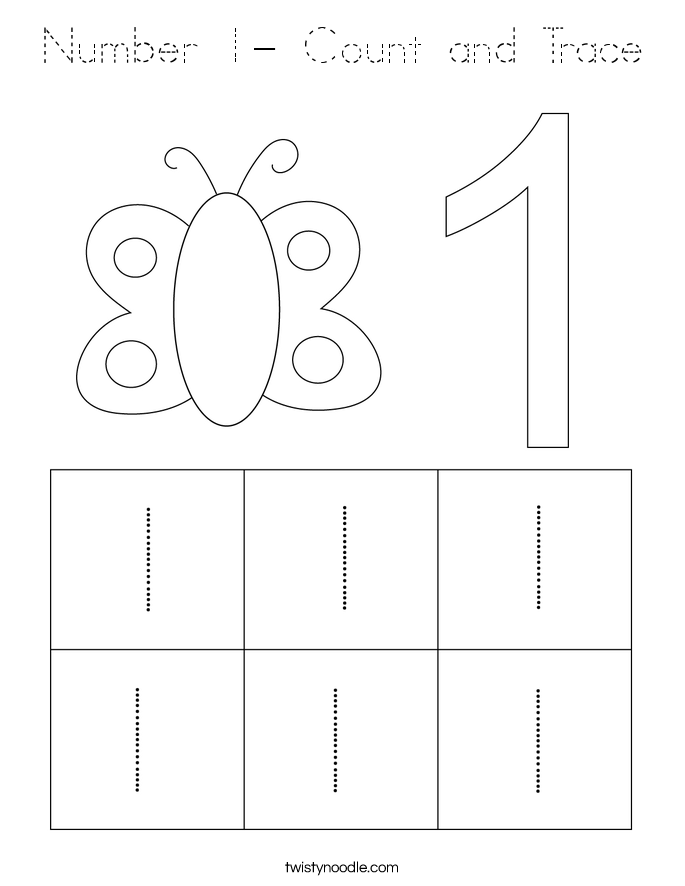 number-1-count-and-trace-coloring-page-tracing-twisty-noodle
