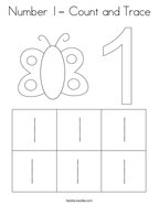 number 1 coloring pages twisty noodle