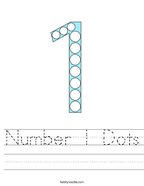 number 1 worksheets twisty noodle