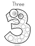  Three Coloring Page