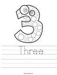  Three Worksheet