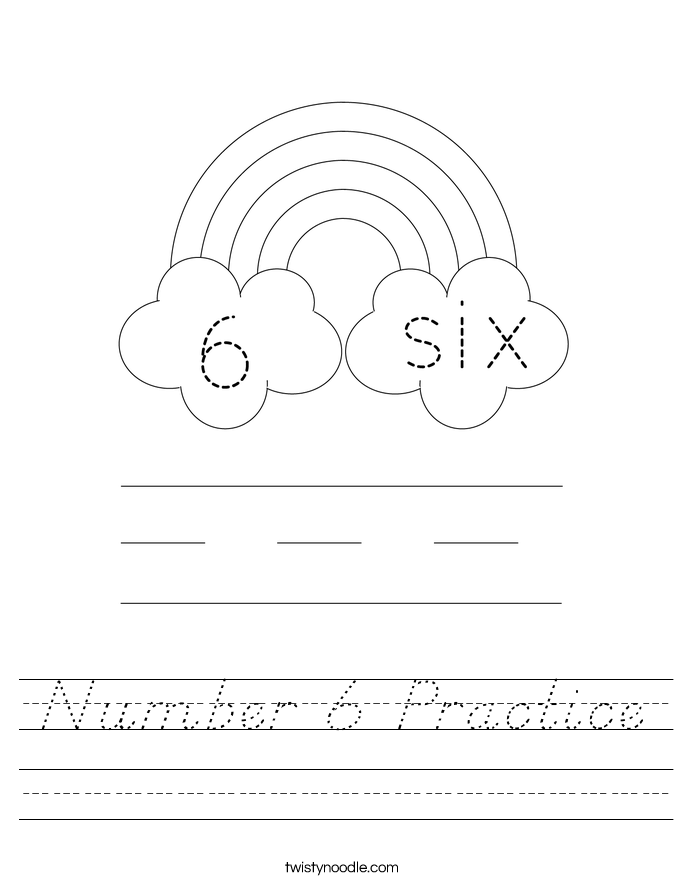 number-6-practice-worksheet-d-nealian-twisty-noodle