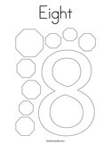 Eight Coloring Page