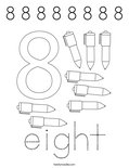 8 8 8 8 8 8 8 8 Coloring Page