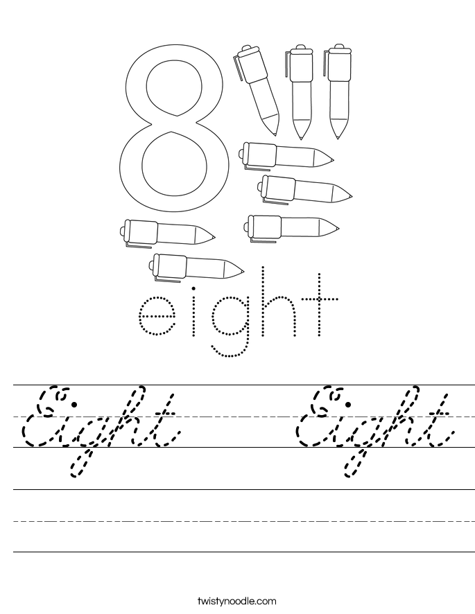 Eight   Eight Worksheet