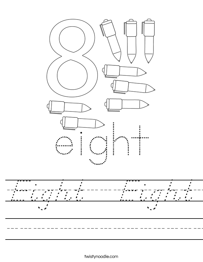 Eight   Eight Worksheet
