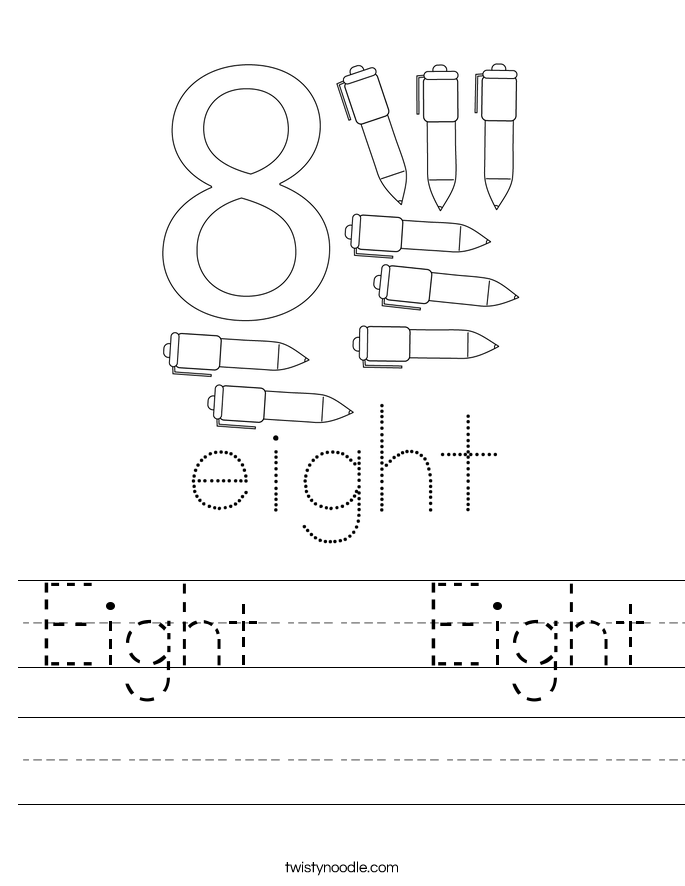 Eight   Eight Worksheet