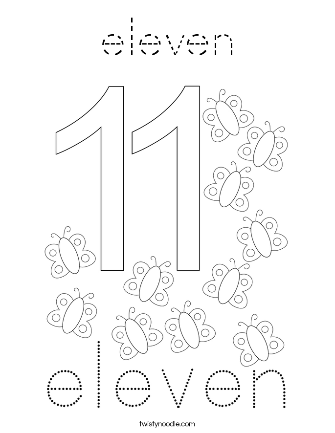eleven Coloring Page