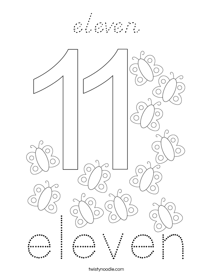 eleven Coloring Page