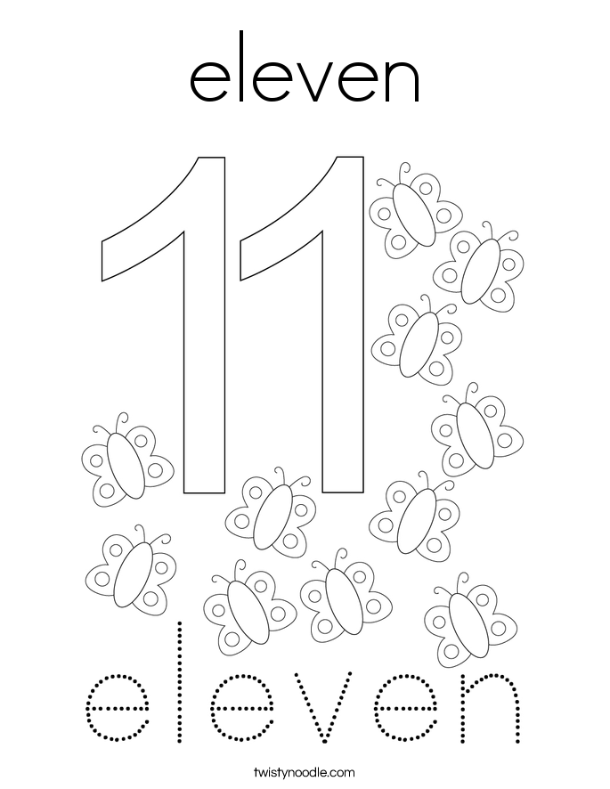 eleven Coloring Page