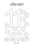 eleven Coloring Page