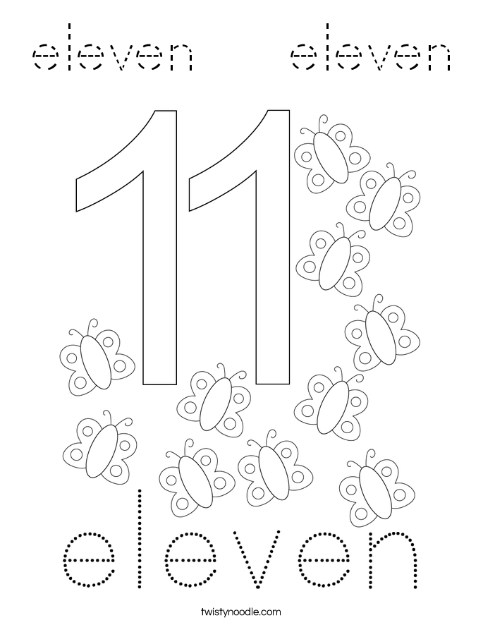eleven   eleven Coloring Page