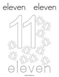 eleven   eleven Coloring Page