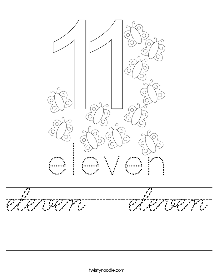 eleven   eleven Worksheet