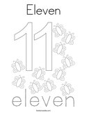 Eleven Coloring Page