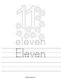 Eleven Worksheet