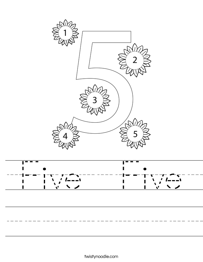 Five  Five Worksheet