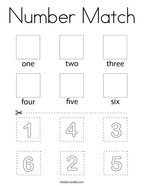Number Match Coloring Page