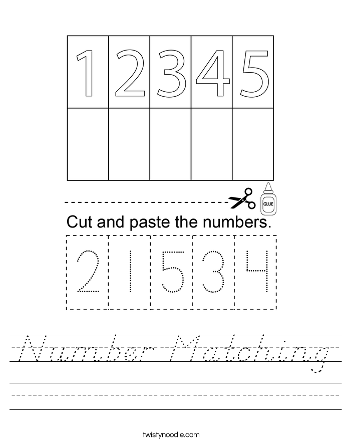 number-matching-worksheet-d-nealian-twisty-noodle
