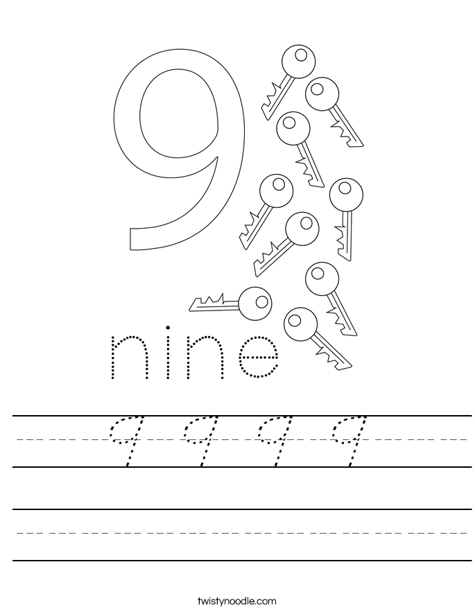 9 9 9 9 Worksheet