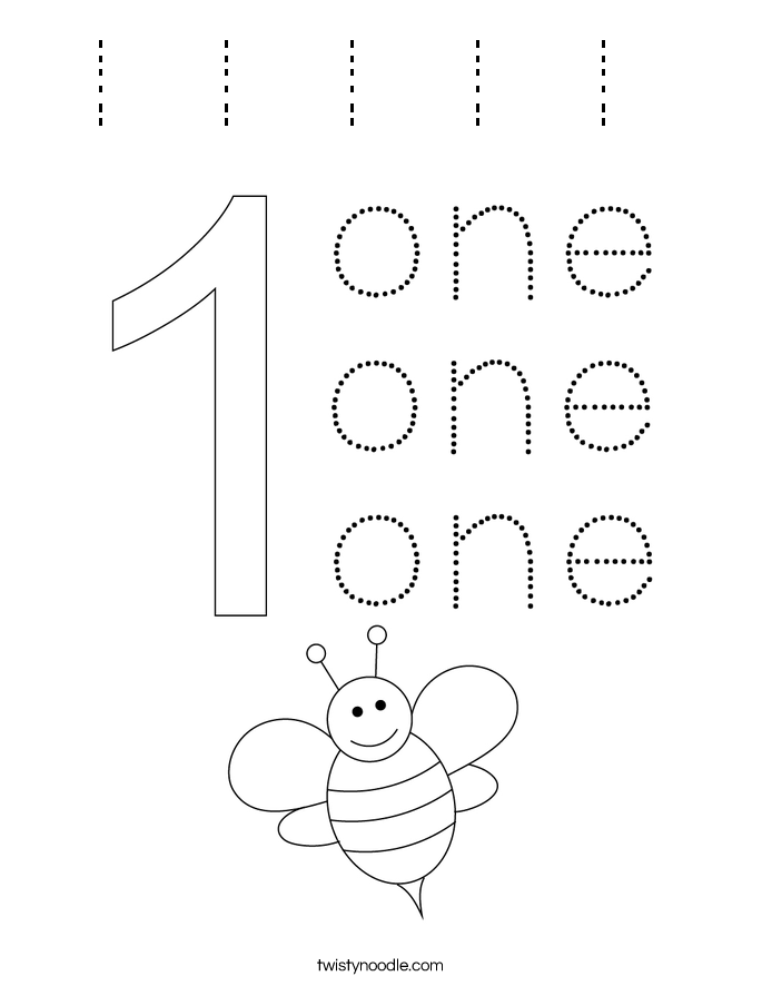 1 1 1 1 1  Coloring Page