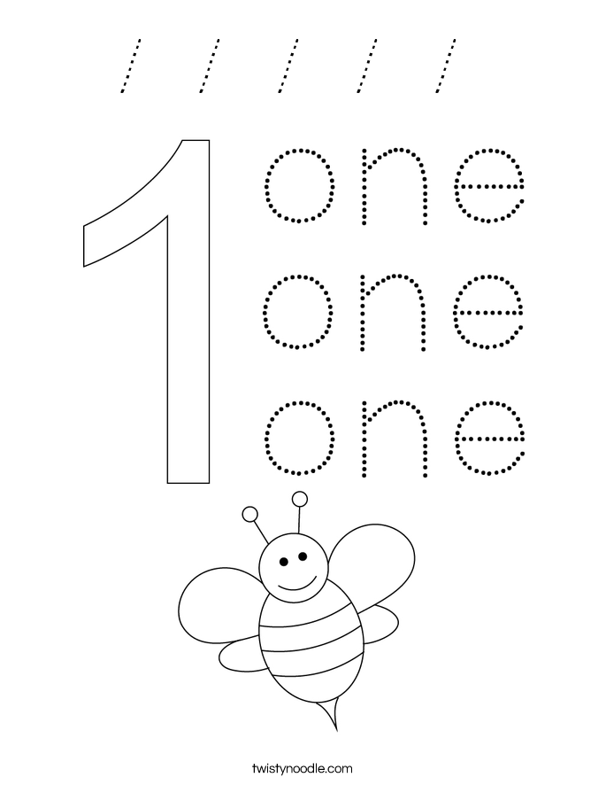 1 1 1 1 1  Coloring Page