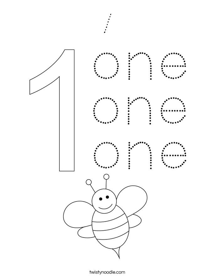 1 Coloring Page
