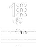 1 One Worksheet