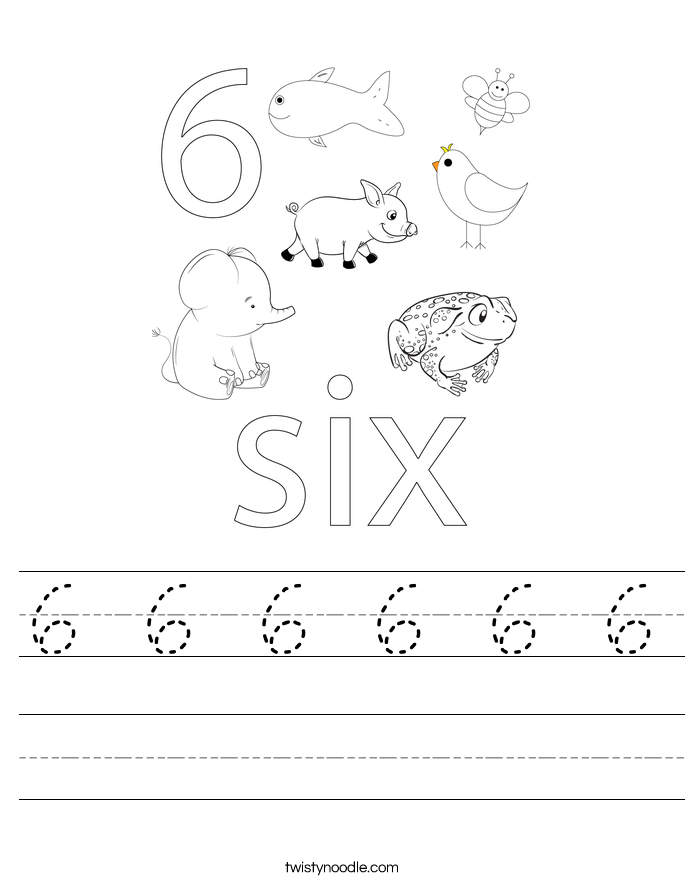 6 6 6 6 6 6 Worksheet