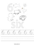 6 6 6 6 6 6 Worksheet