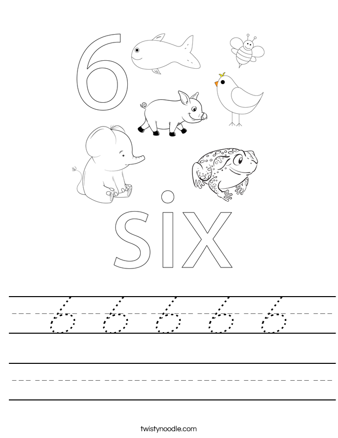 6 6 6 6 6 Worksheet