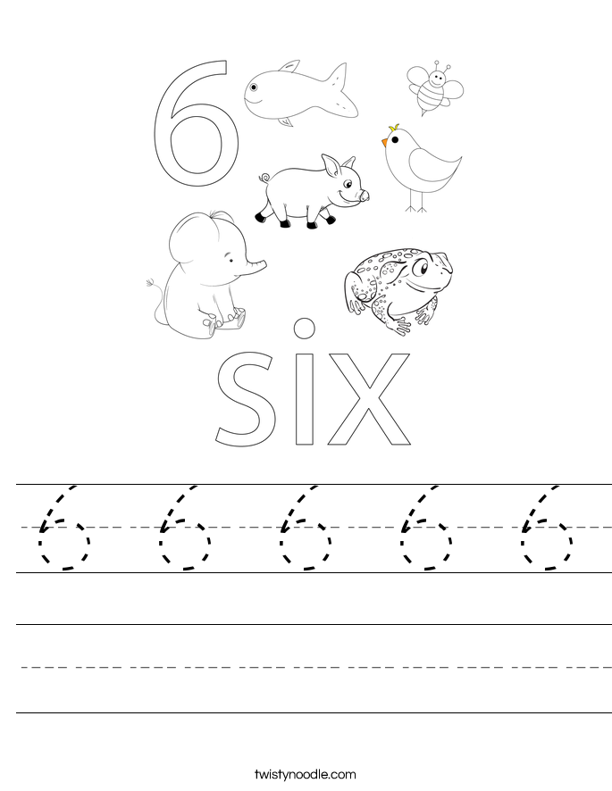 6 6 6 6 6 Worksheet