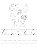 6 6 6 6 6 Worksheet