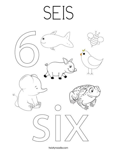SEIS Coloring Page - Twisty Noodle