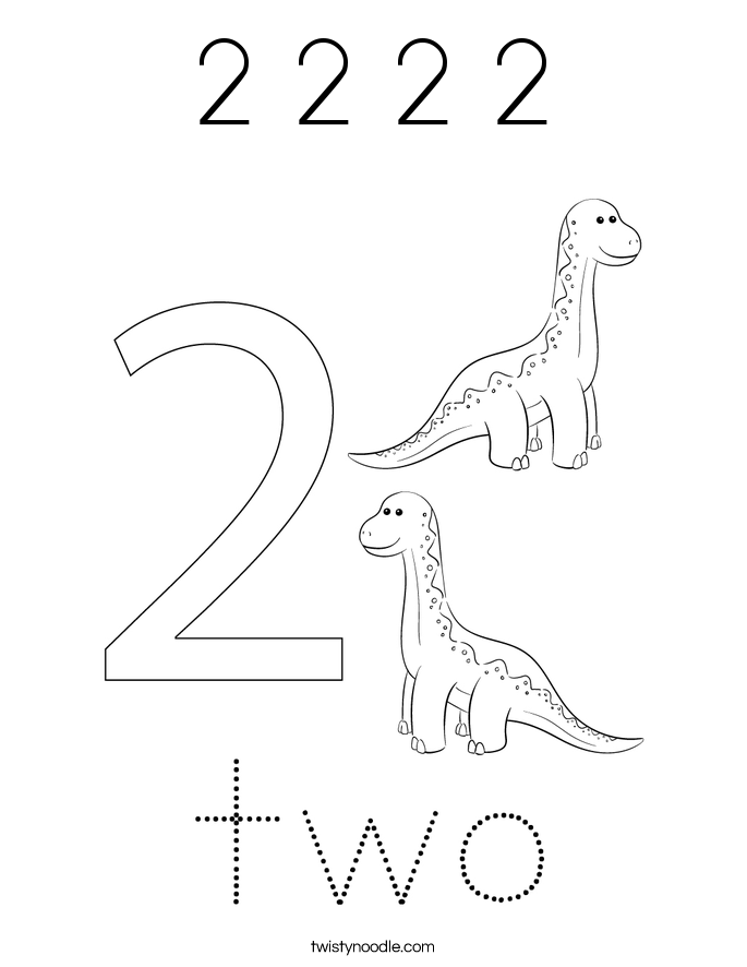 2 2 2 2 Coloring Page