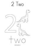 2 Two Coloring Page