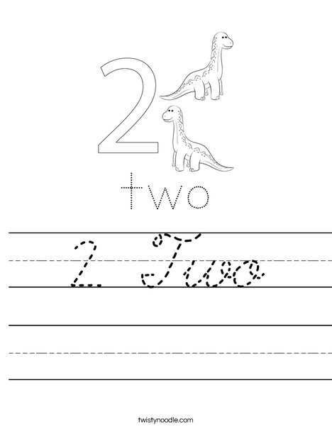 Number Two Worksheet