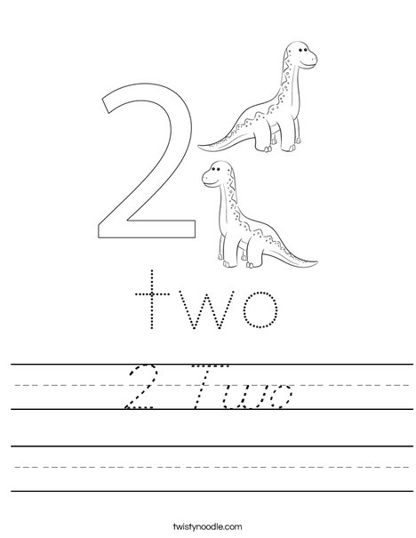 Number Two Worksheet