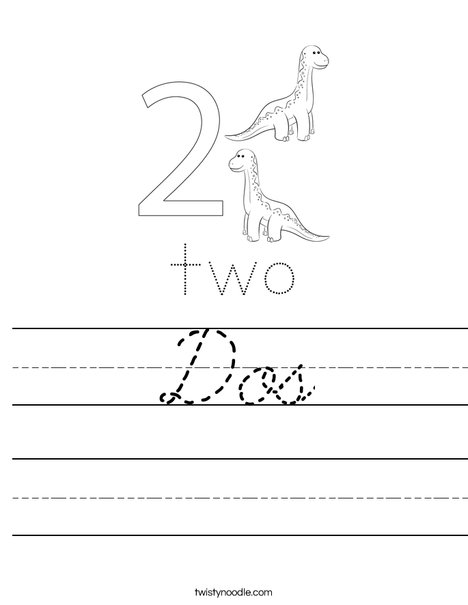 Number Two Worksheet