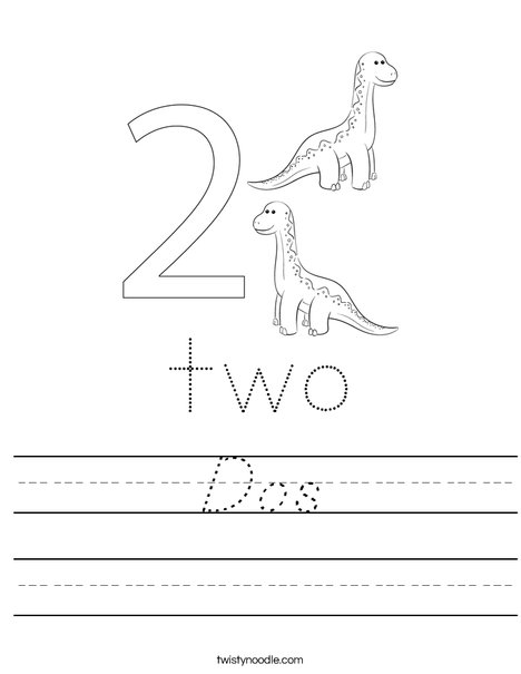 Number Two Worksheet