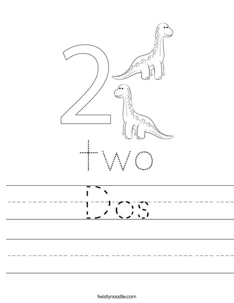 Number Two Worksheet