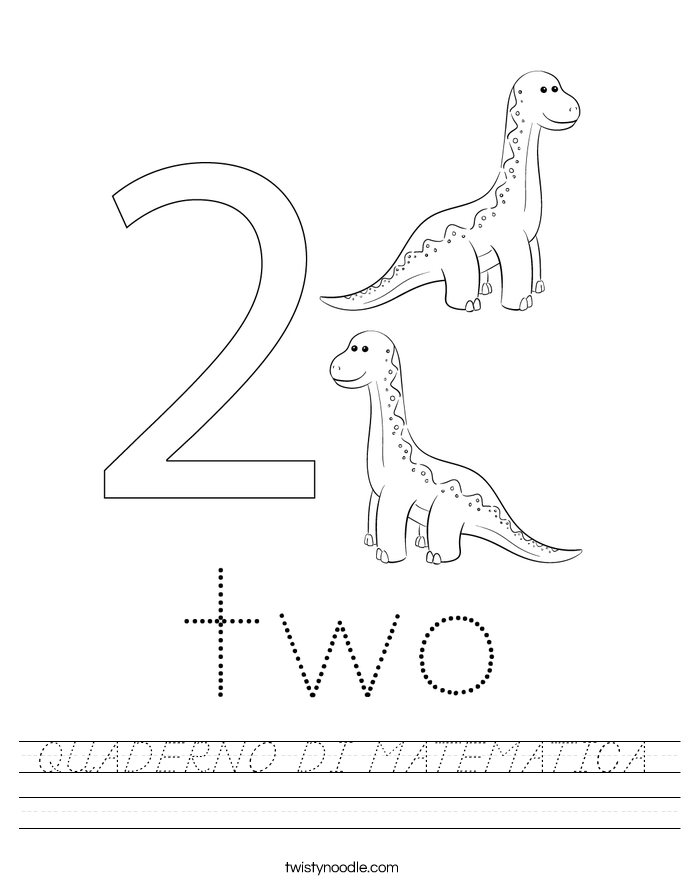 QUADERNO DI MATEMATICA Worksheet