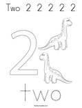  Two  2  2  2  2  2  Coloring Page