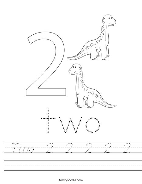 Number Two Worksheet