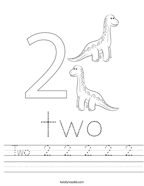 Number Two Worksheet