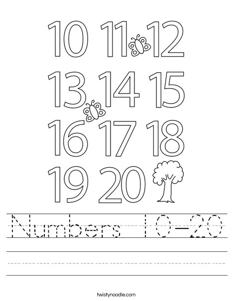 Numbers 10 20 Worksheet Twisty Noodle   Numbers 10 20 2 Worksheet Png 468x609 Q85 