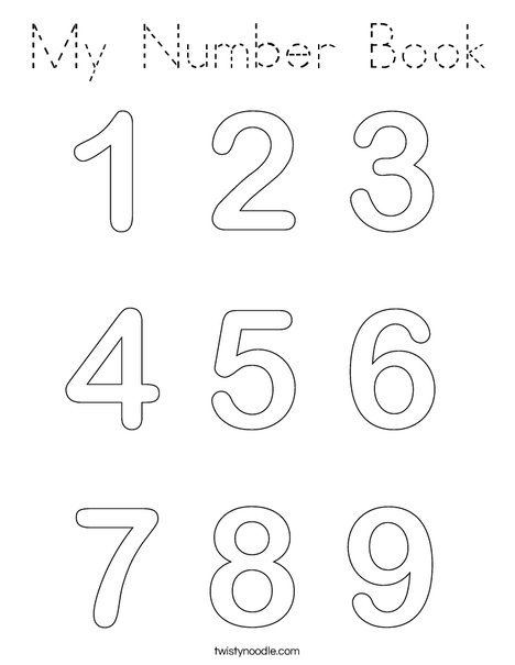 Numbers Coloring Page