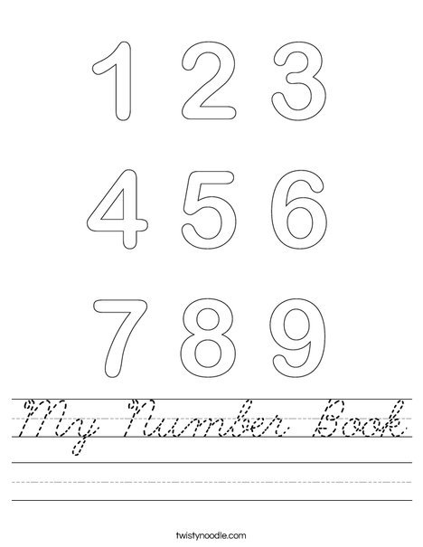 Numbers Worksheet