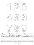 My Number Book Worksheet