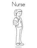 Nurse Coloring Page